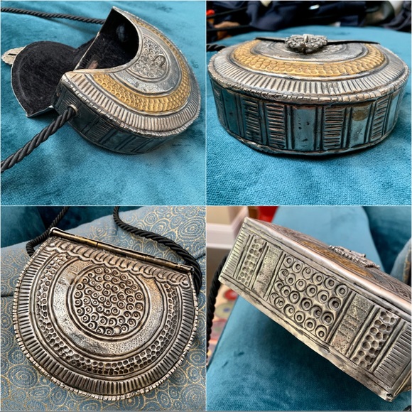 Free People || Brass Metal Crossbody Purse - Picture 7 of 8